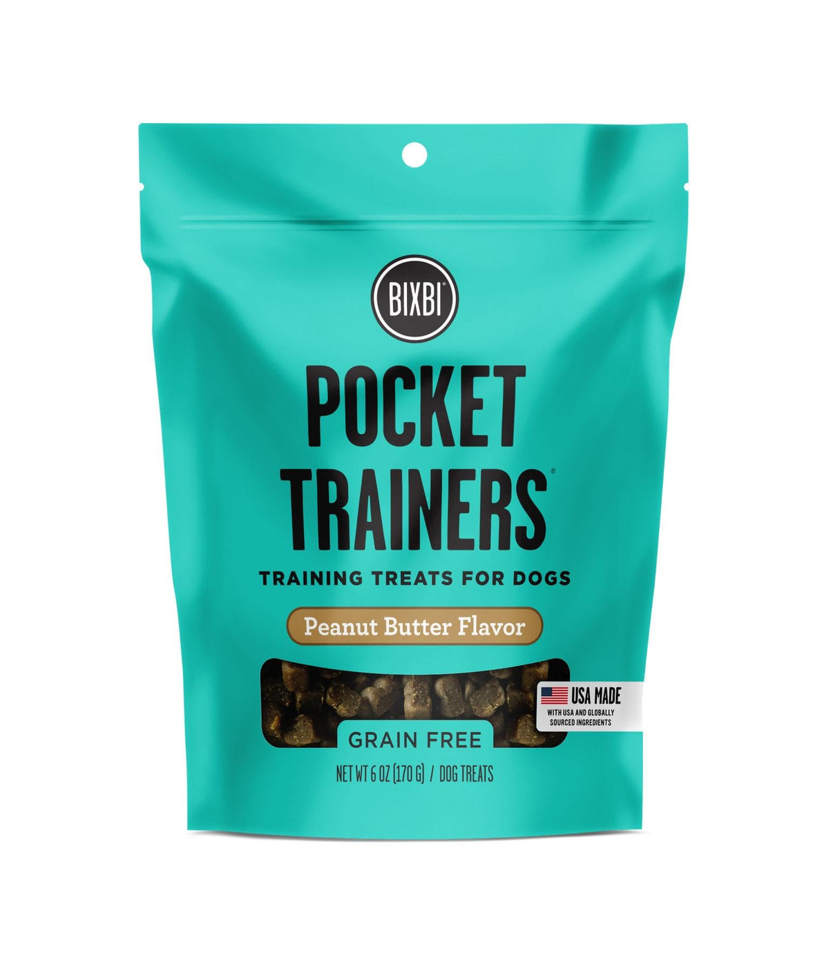 BIXBI Entrenadores de Bolsillo con crema de maní, recompensa sabrosa para entrenamiento de perros