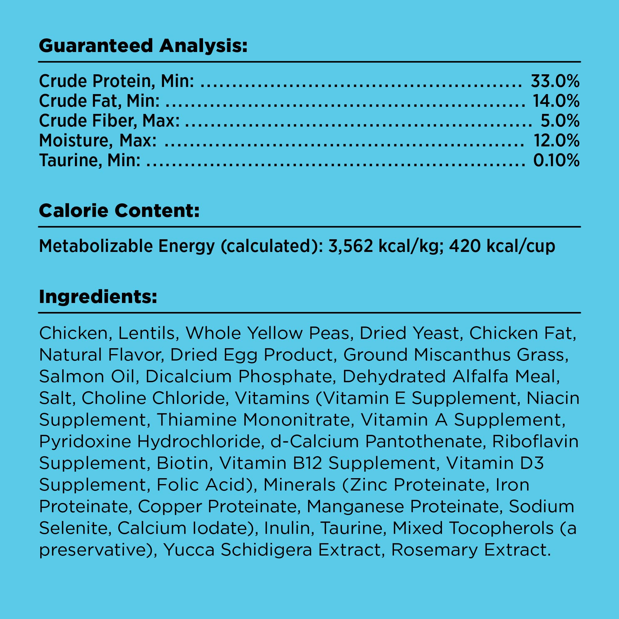 BIXBI Liberty Dry Cat Chicken Recipe libre de granos para gatos sensibles.