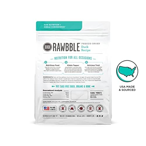 BIXBI Liberty pato: snack de entrenamiento crujiente para reforzar conductas.
