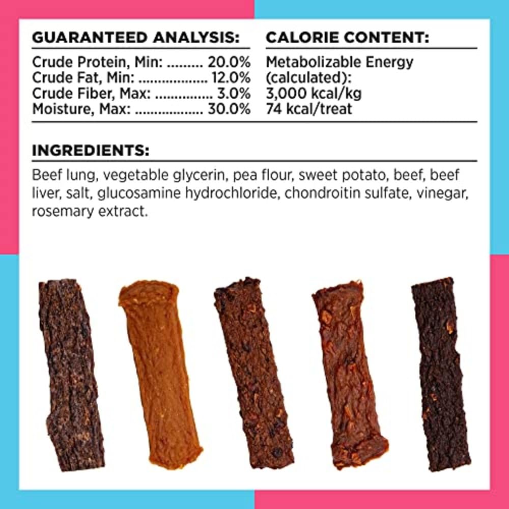 BIXBI Liberty jerky premio sabroso para perros activos