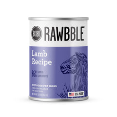 BIXBI Rawbble lata cordero: comida húmeda sabrosa para perros activos.