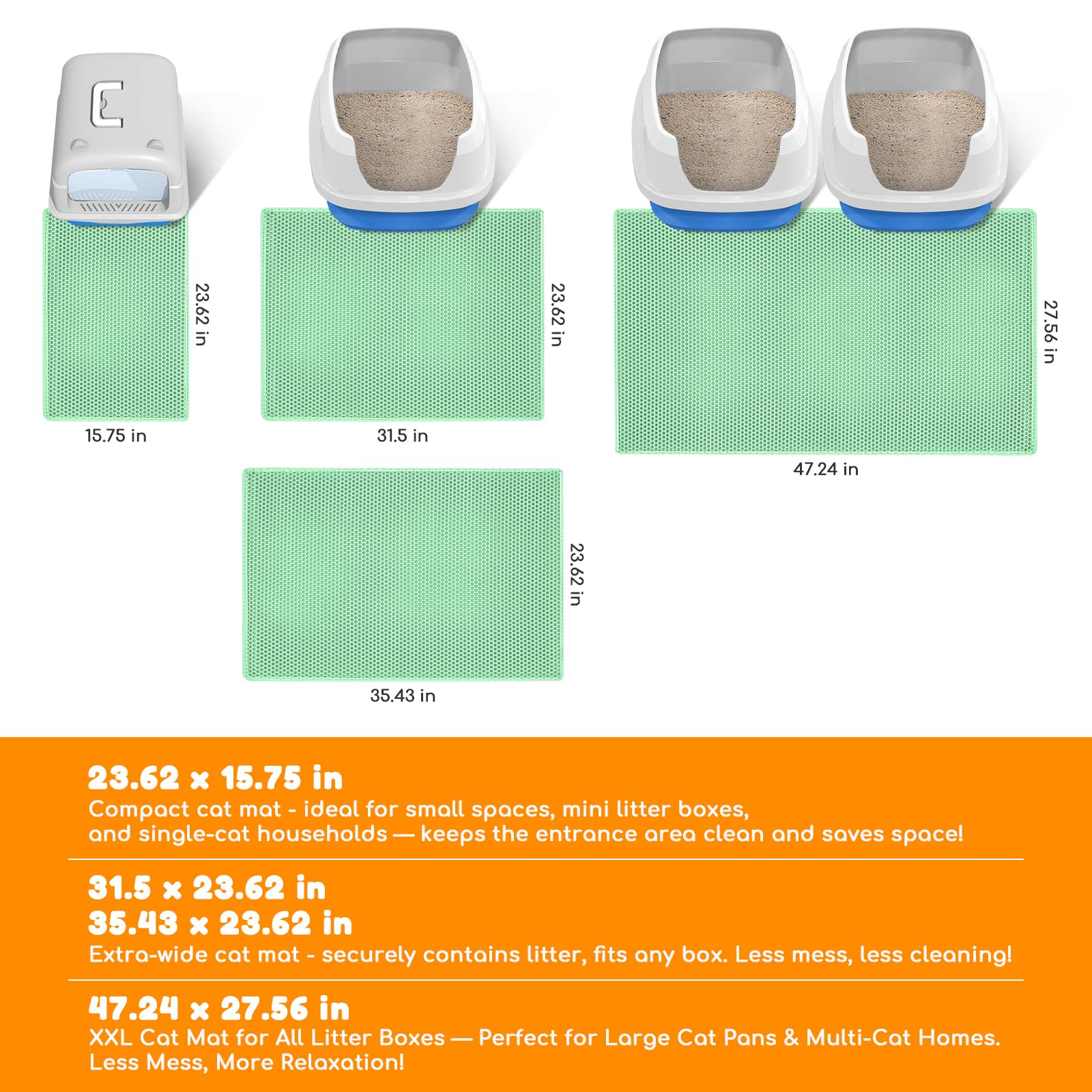 Blissstorm Almohadilla XL, capa superior panal, atrapa arena para una limpieza más sencilla
