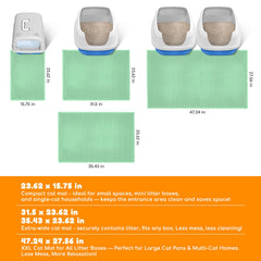 Blissstorm Almohadilla XL, capa superior panal, atrapa arena para una limpieza más sencilla