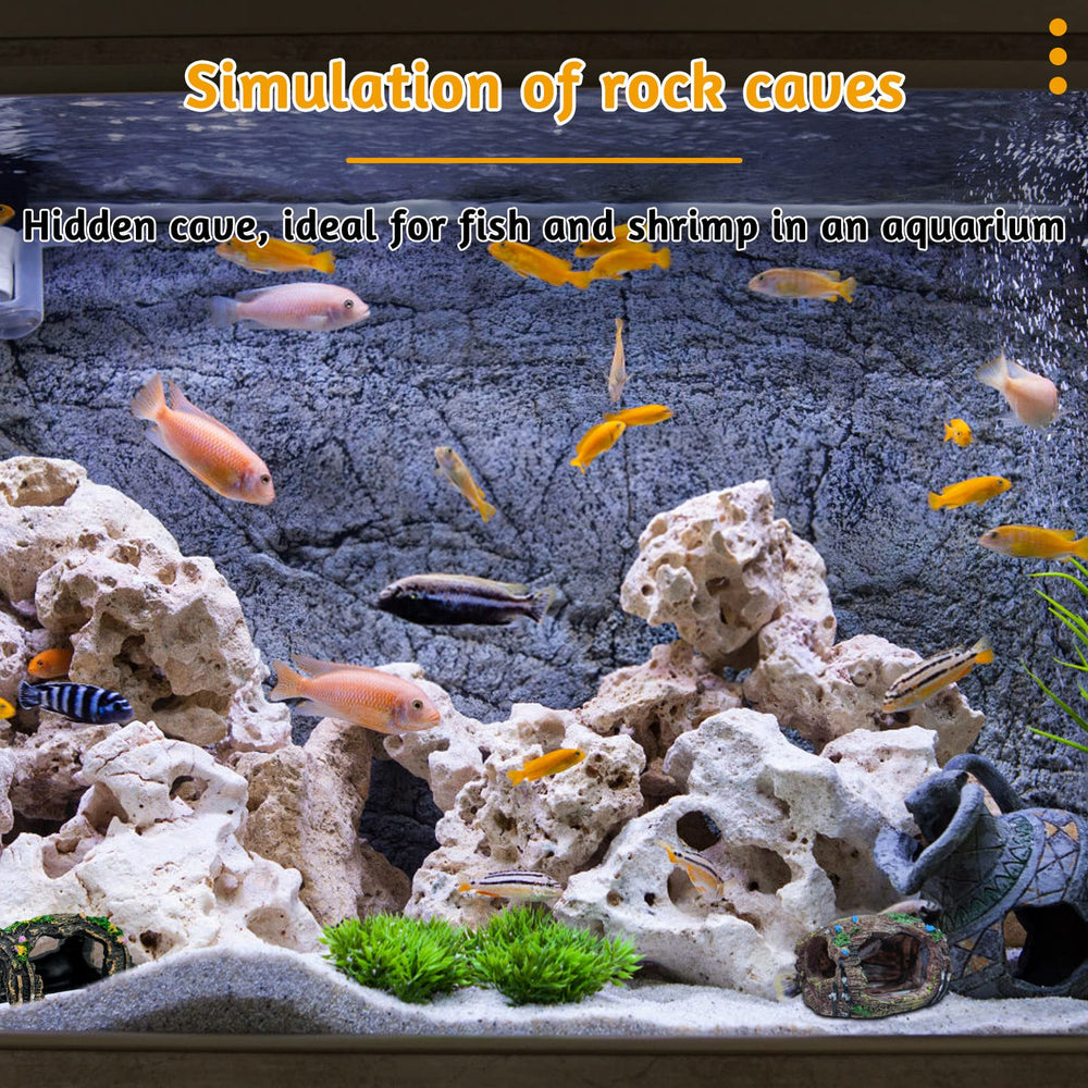 BLLREMIPSUR ornamento-tanque-habitat-submarino, ofrece escondite para peces y gambas.