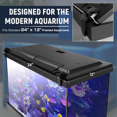 Blosail luz coloreada para acuario, espectro completo que apoya plantas y peces.