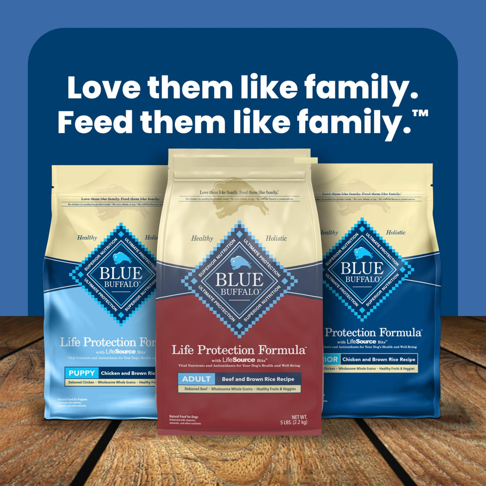 Blue Buffalo para perros adultos; dieta de mantenimiento.