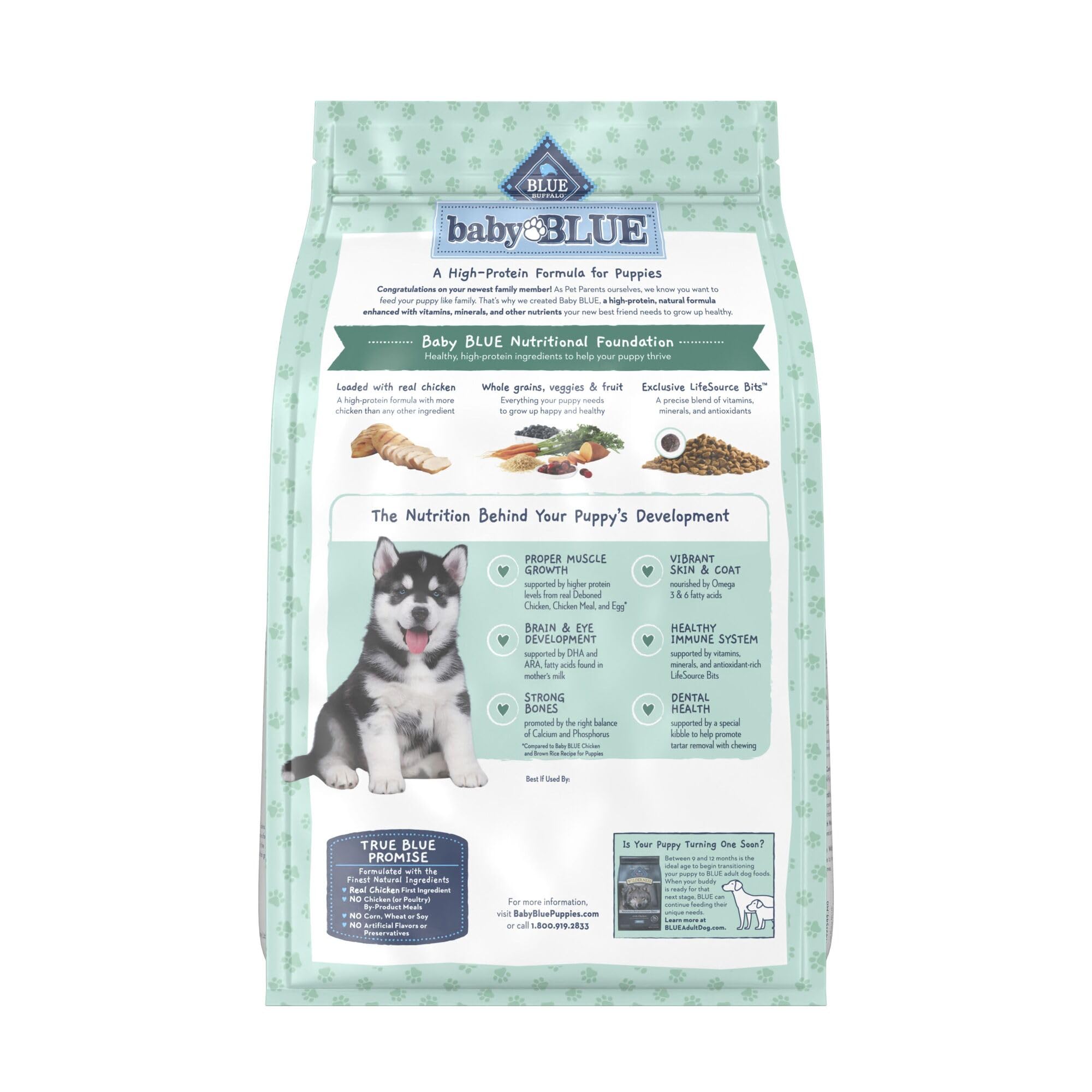 Blue Buffalo Baby Blue enfatiza desarrollo cognitivo con DHA y ARA para cachorros