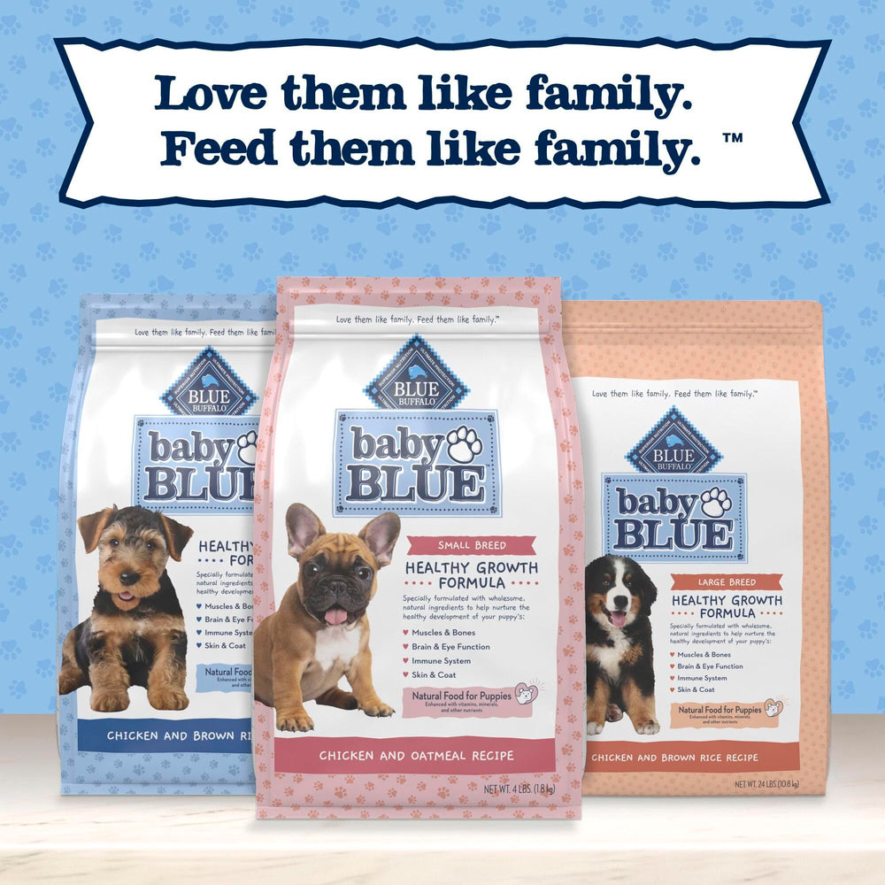 Blue Buffalo Baby BLUE énergie quotidienne pour petit chien.