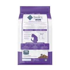 Blue Buffalo Basics cuidado de piel y estómago para gatos indoor con omega beneficiosos.