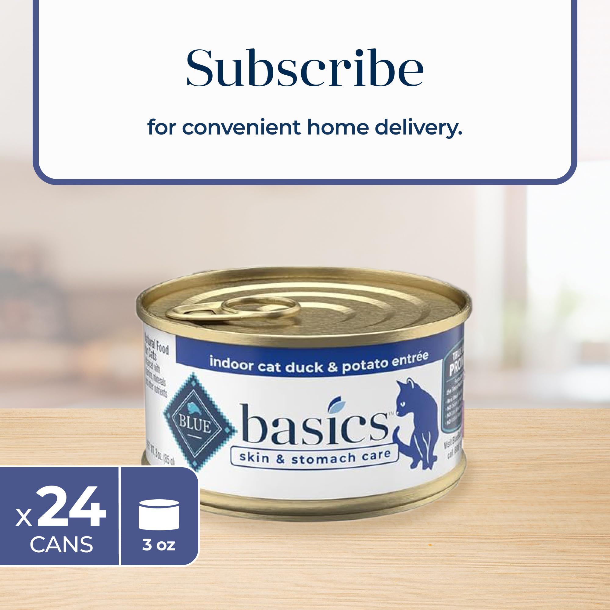 Blue Buffalo Basics envases multipack, práctico para comprar y almacenar.