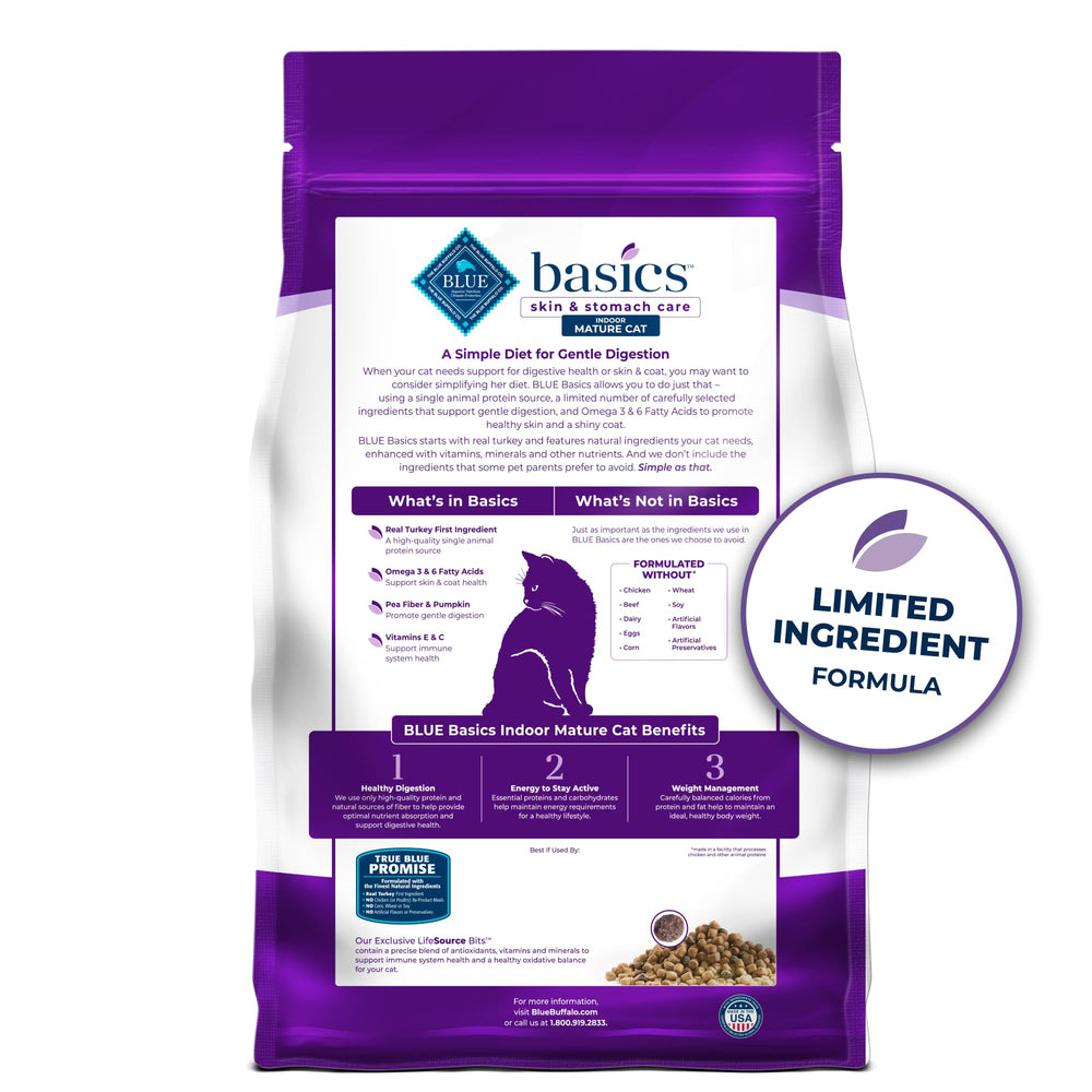 Blue Buffalo Basics, pavo como primer ingrediente para proteína de calidad