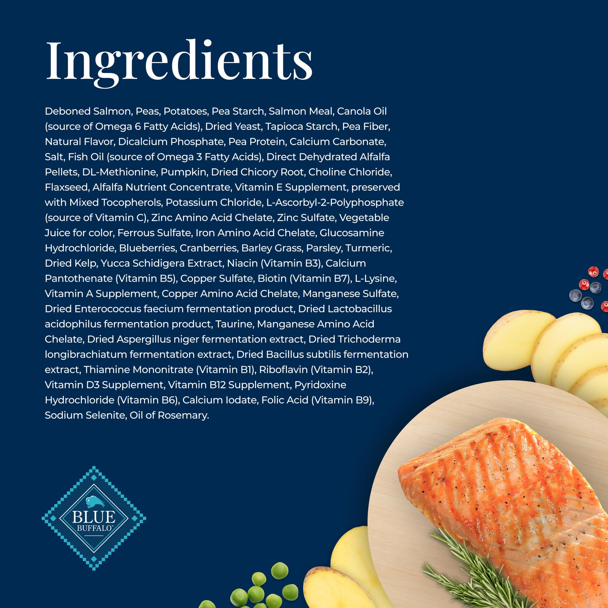 Blue Buffalo Basics salmón como fuente principal de proteína