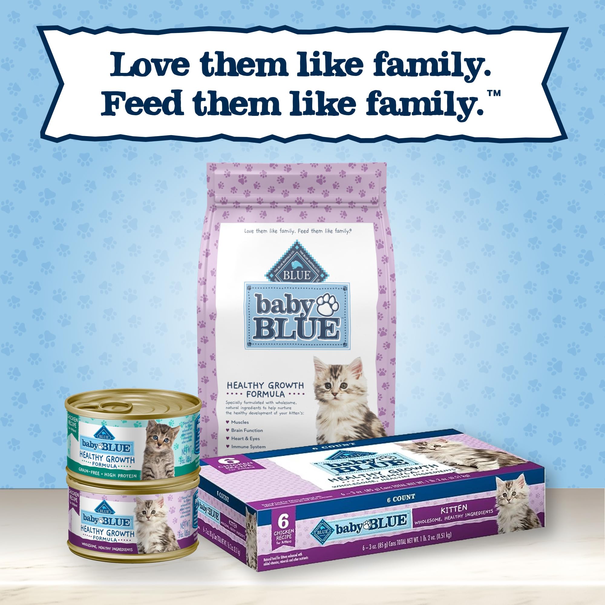 Blue Buffalo Baby BLUE Chaton – riz brun pour énergie durable