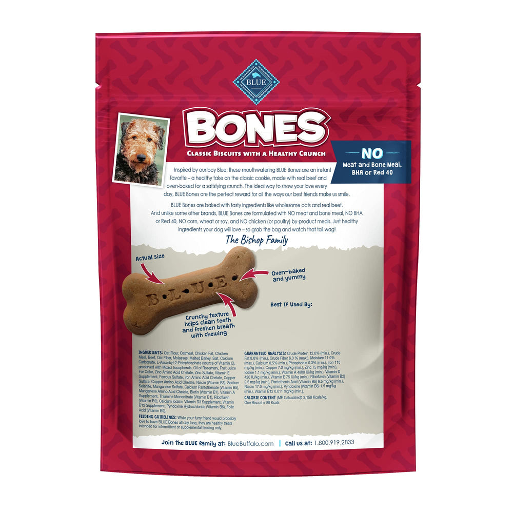 Blue Buffalo Bones: forma de hueso clásica para premios diarios