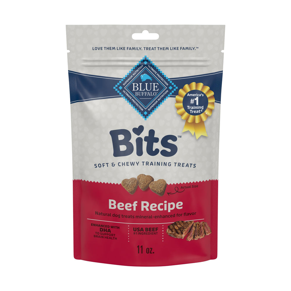 Blue Buffalo Bits en paquete ternera 11oz, premio sabroso para entrenamiento
