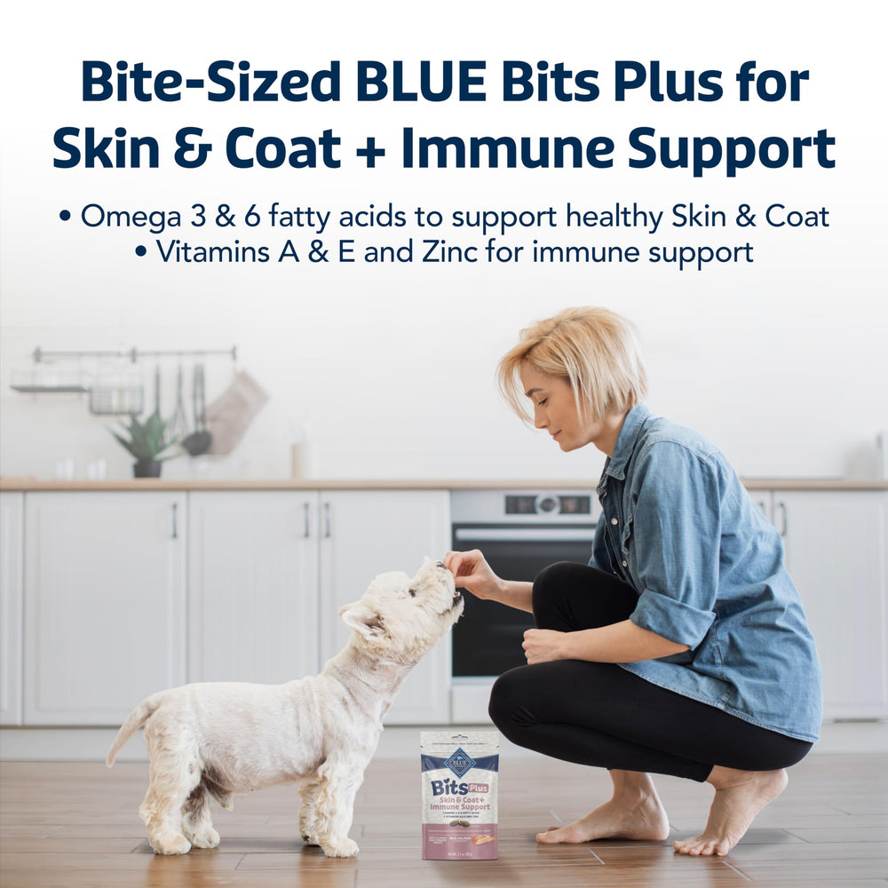 Blue Buffalo Blue Bits Plus masticables suaves para perros, opción diaria de premio.