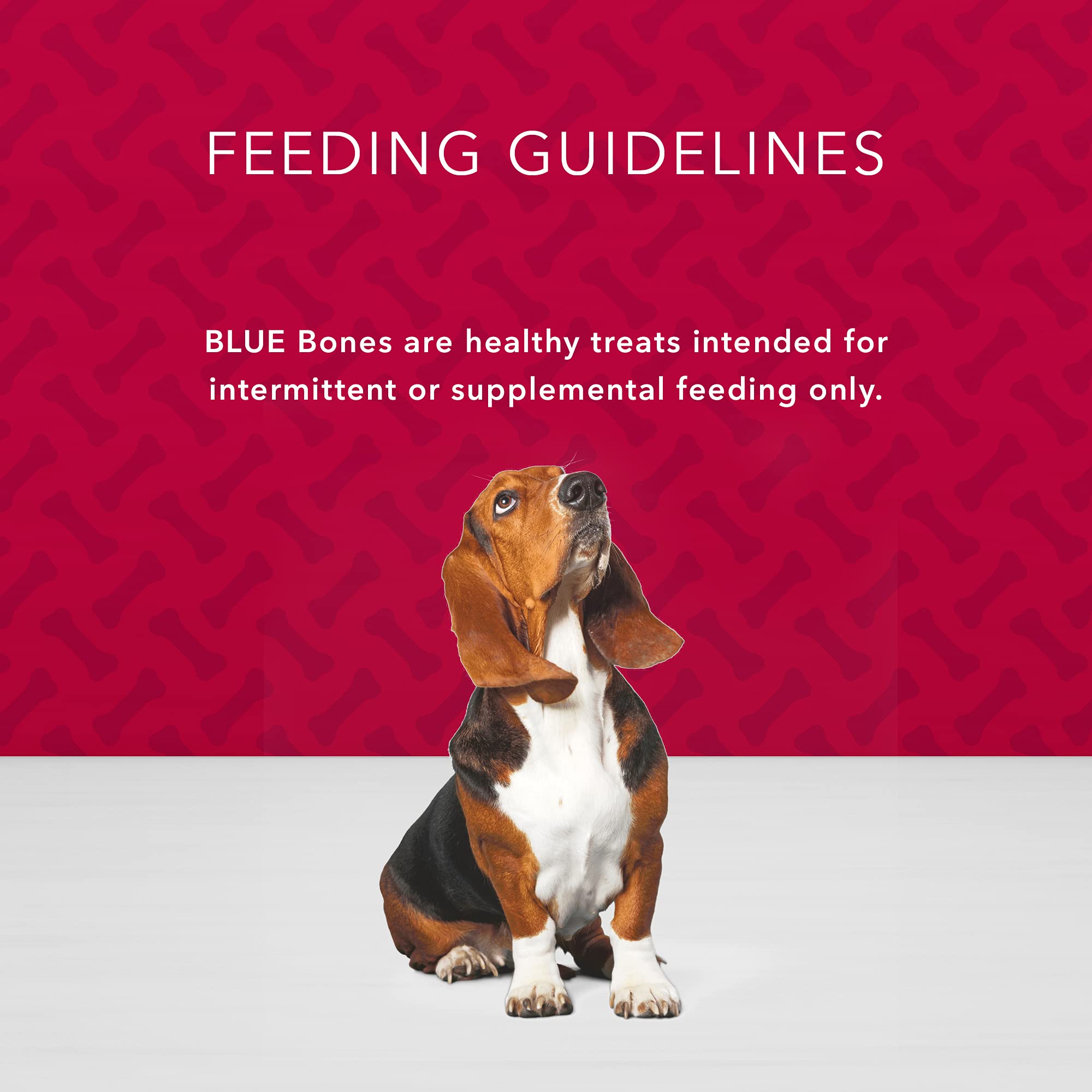 Blue Buffalo Bones snack diario sabroso para perros de tamaño medio