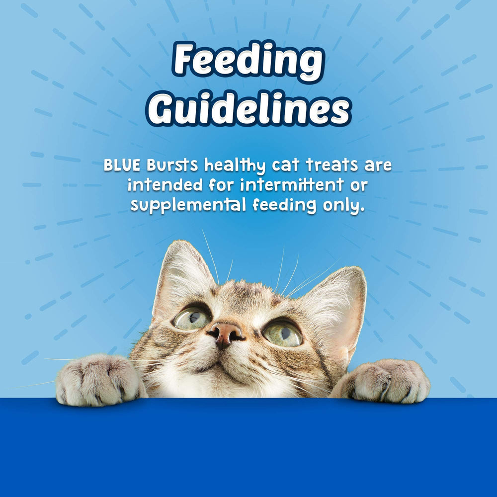 Blue Buffalo Bursts gato disfrutando snack