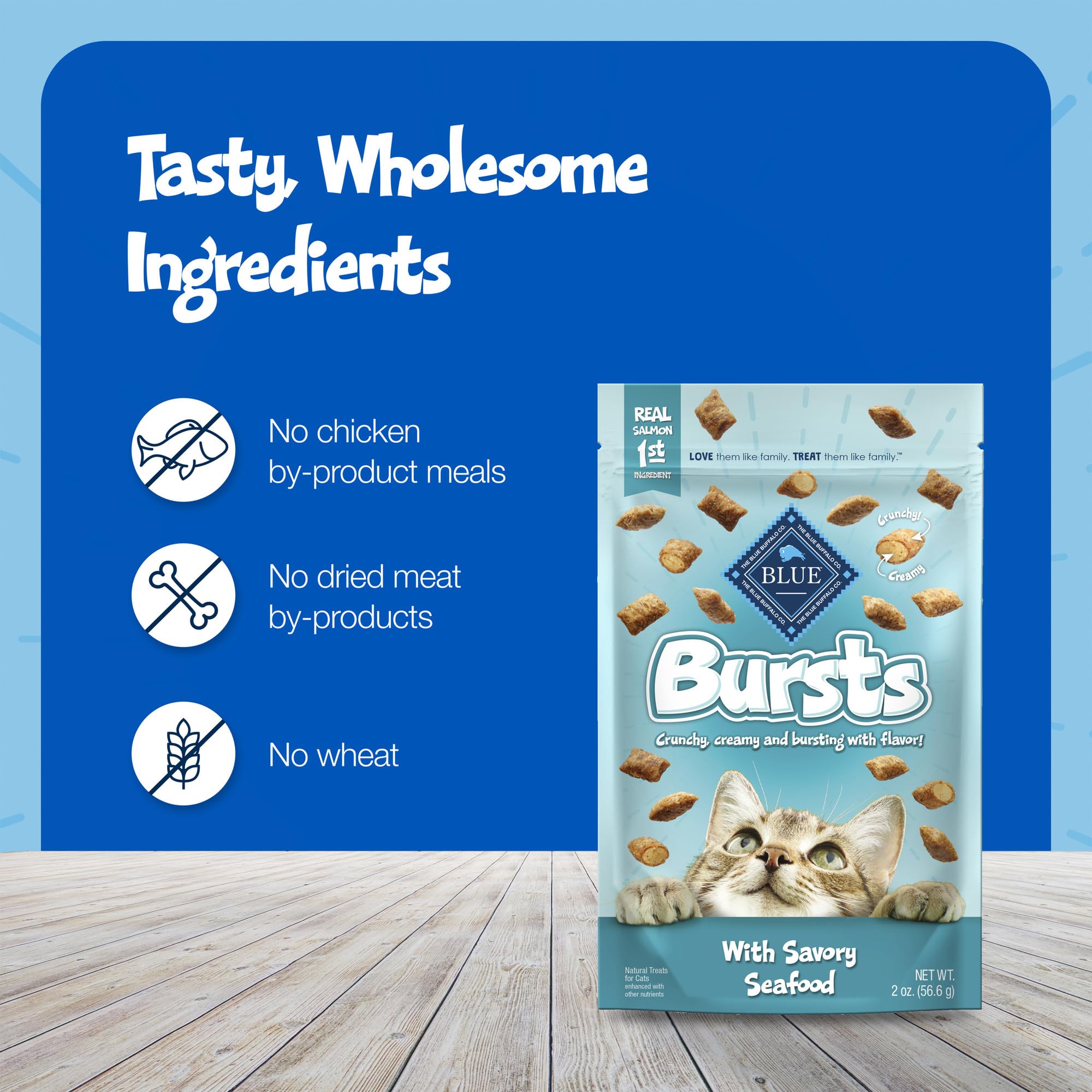 Blue Buffalo Bursts premio para entrenamiento, fácil de usar durante las sesiones