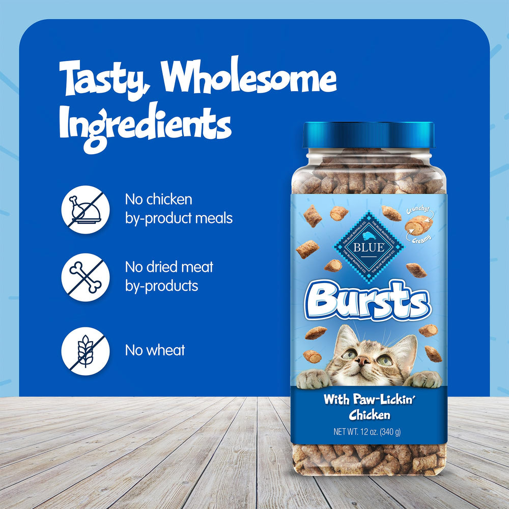 Blue Buffalo Bursts textura doble, crujiente exterior y interior cremoso