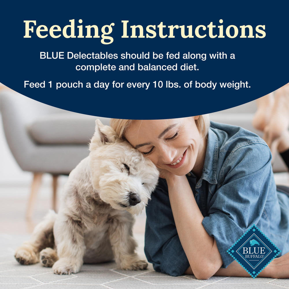 Blue Buffalo Delectables: trozos de res jugosos en salsa para enriquecer la comida.