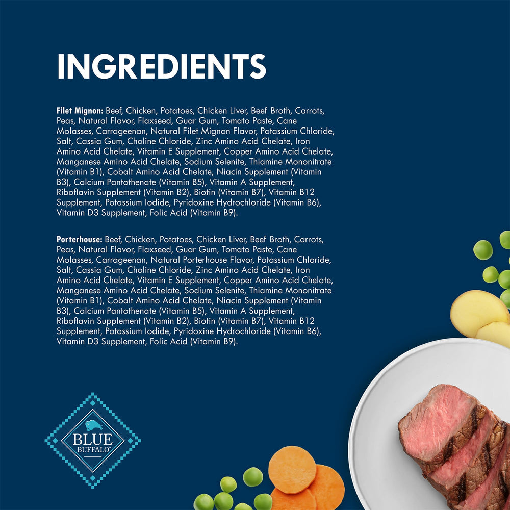 Blue Buffalo Delights Carne Real Principal: ingrediente de verdad para sabor natural.