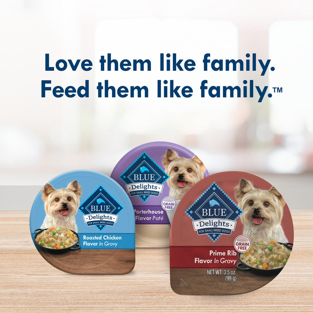 Blue Buffalo Delights ingredientes clave destacados en la etiqueta para decidir.