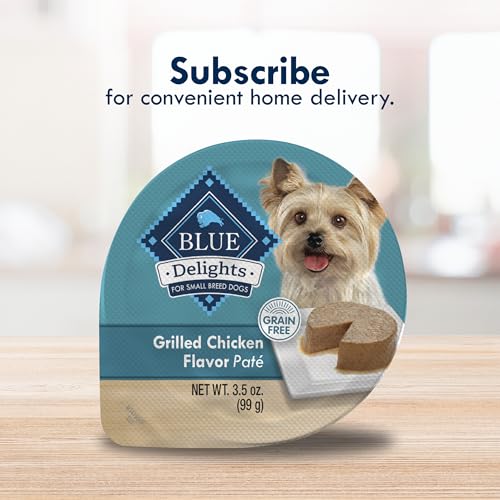 Blue Buffalo Delights: paquete de 12 tazas de paté para perros pequeños.