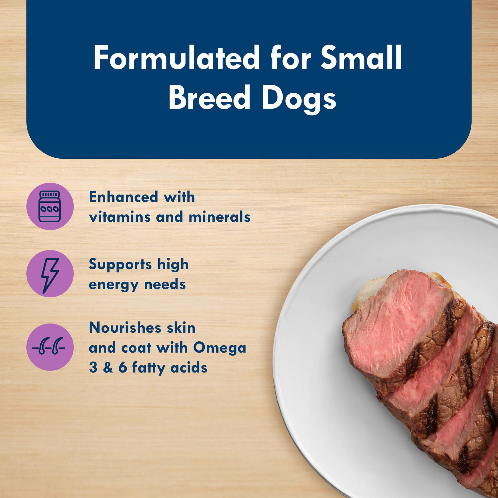 Blue Buffalo Delights sin-pollo-subproductos, opción limpia para perros sensibles.