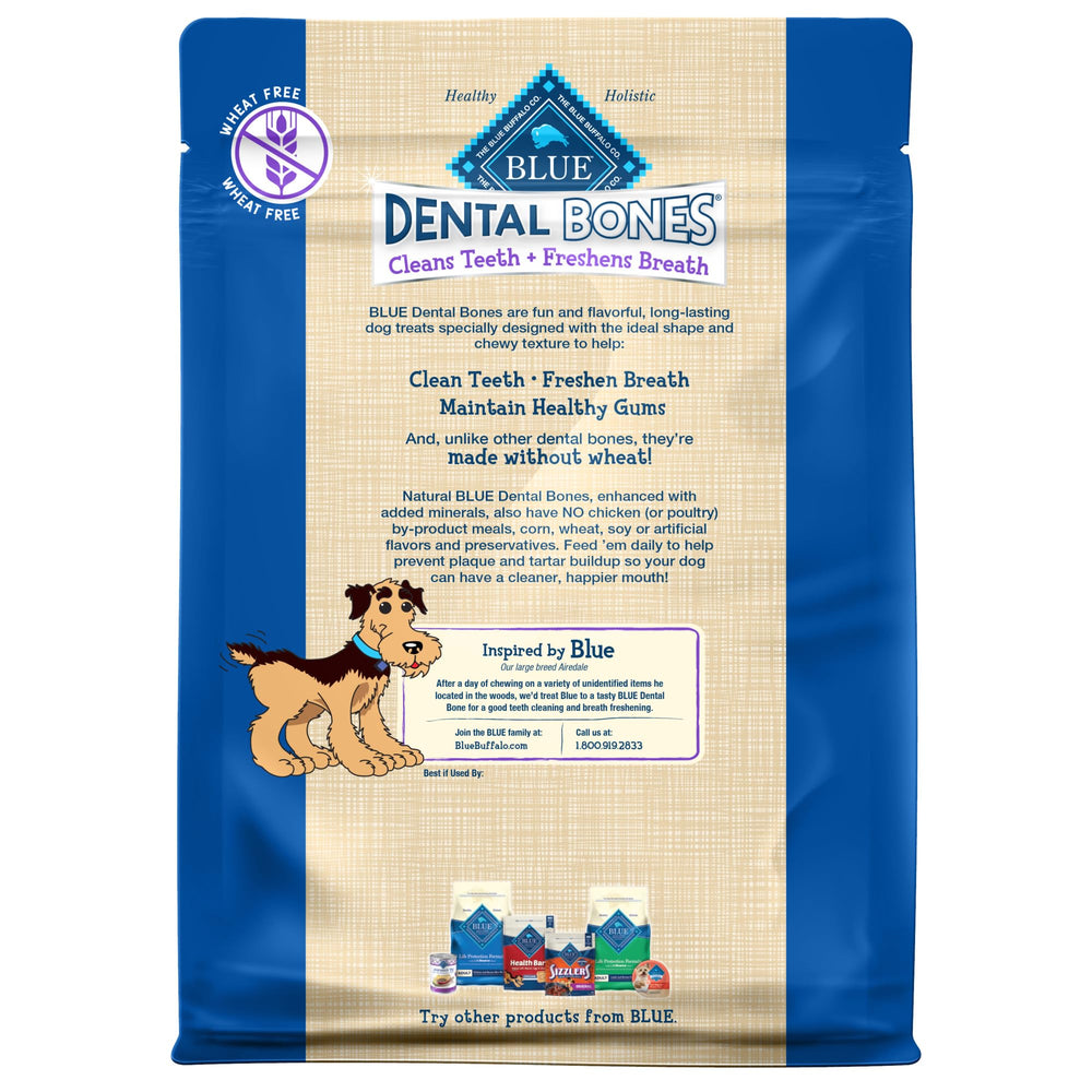 Blue Buffalo Dental Bones con ingredientes naturales sin subproductos de pollo