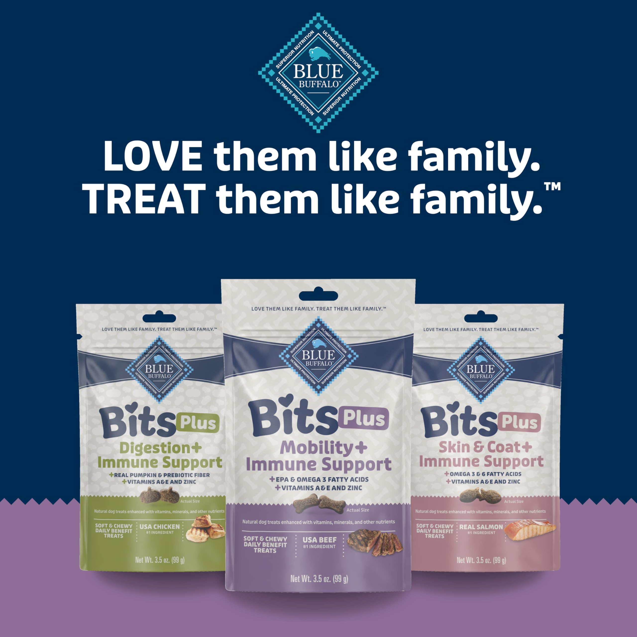 Se recomienda combinar con dietas completas Blue Buffalo para equilibrio