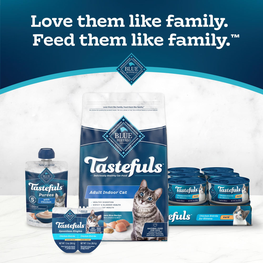 Blue Buffalo Empaque digital mejorado que resalta ingredientes.