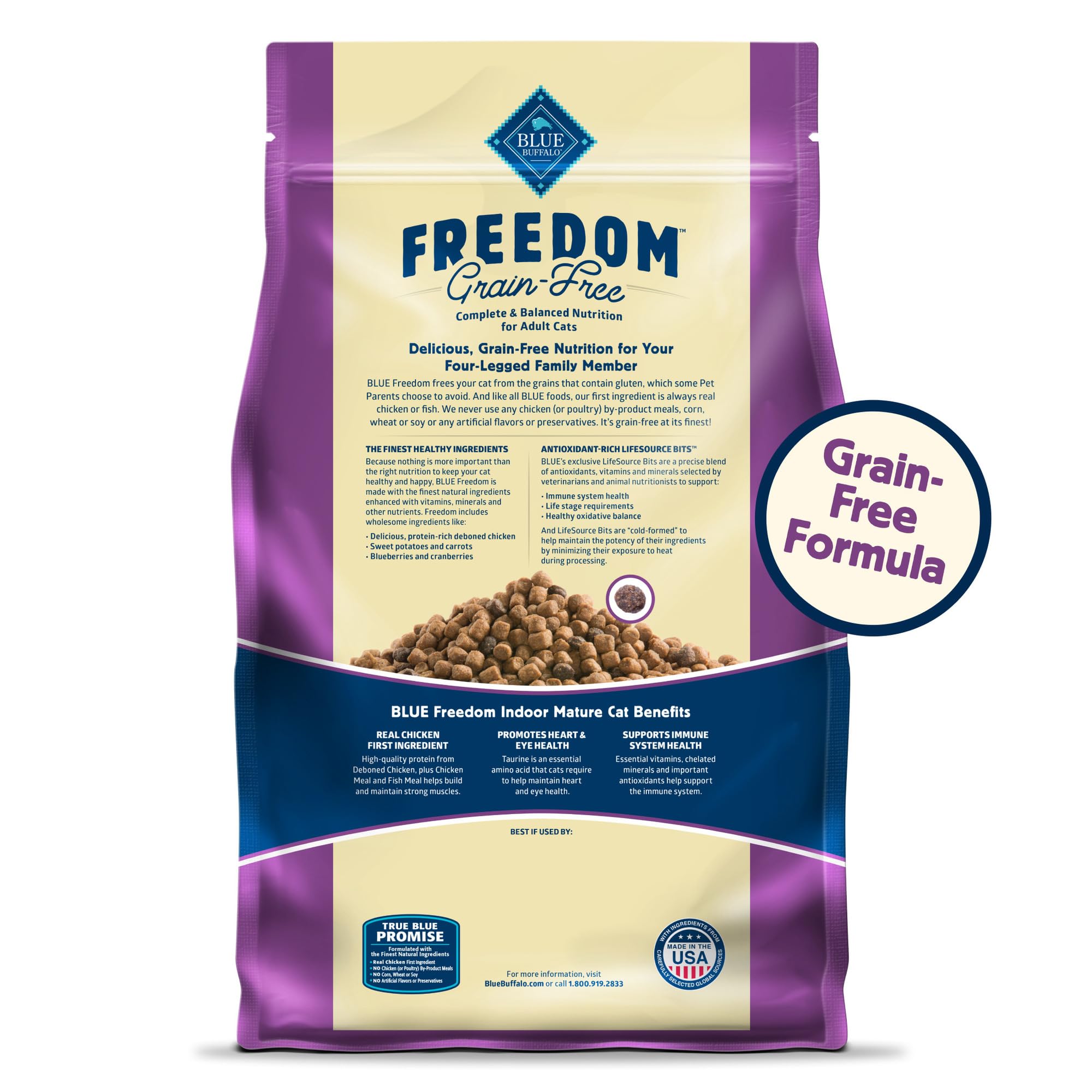 Blue Buffalo Freedom croquetas para gatos adultos con pollo real