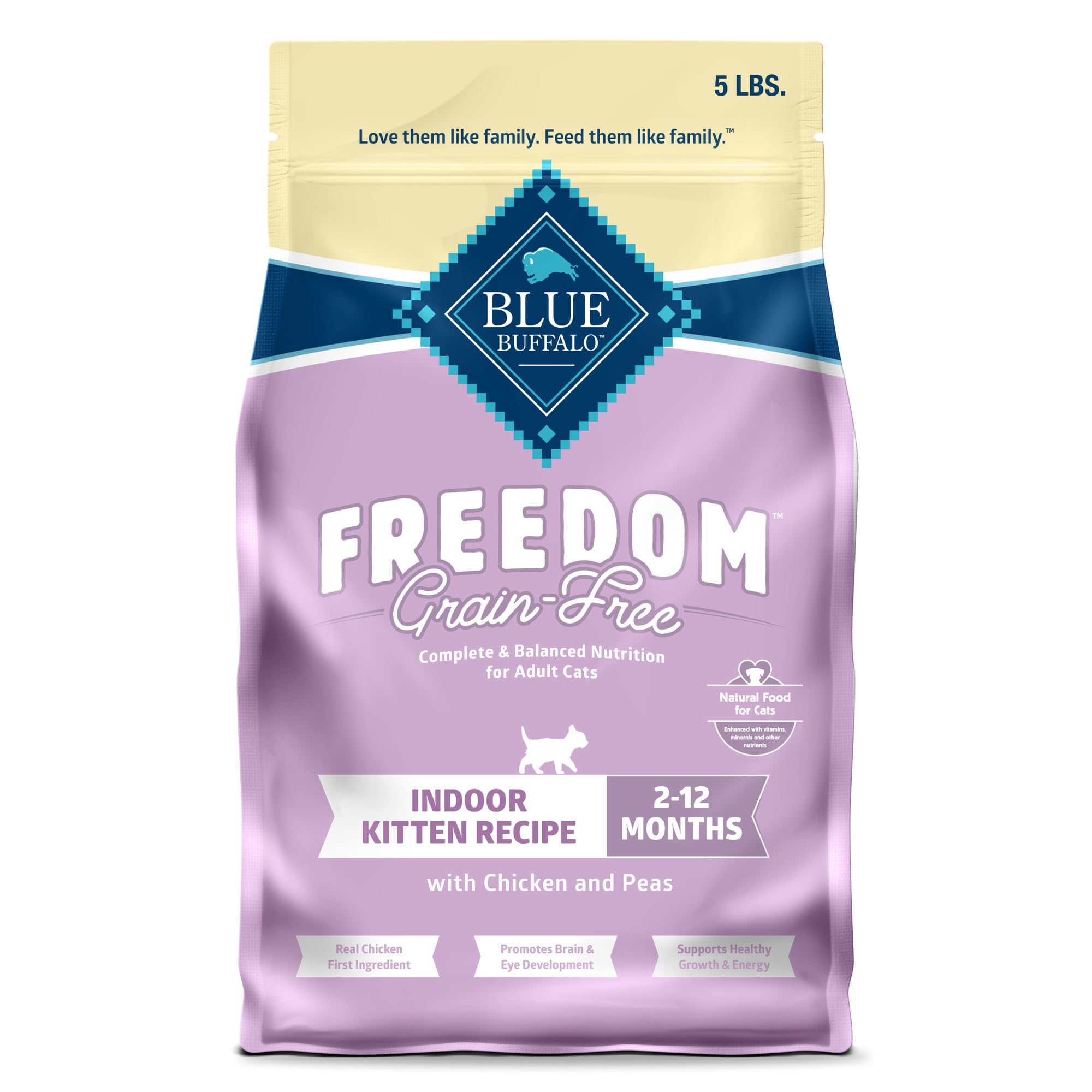 Blue Buffalo Freedom Gatito Pollo Principal: primer ingrediente para nutrición equilibrada