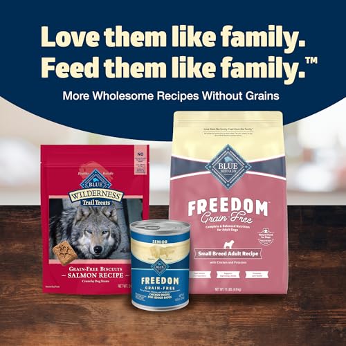 Bolsa de 11 lb de Blue Buffalo Freedom, conveniencia para hogares con perros pequeños.