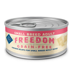 Blue Buffalo Freedom sin granos para perro pequeño con pollo, alimento completo para energía diaria.