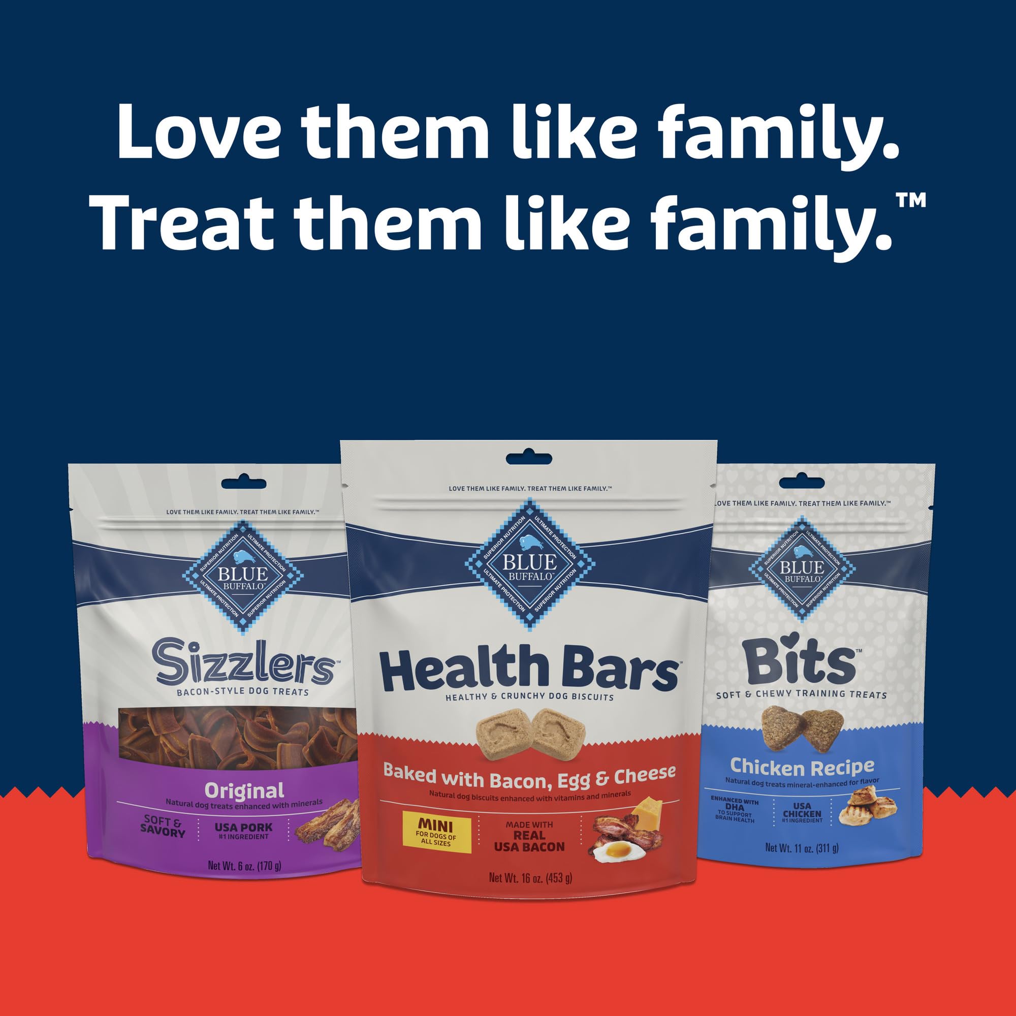 Blue Buffalo Health Bars Mini aroma horneado, tentador para los sentidos.