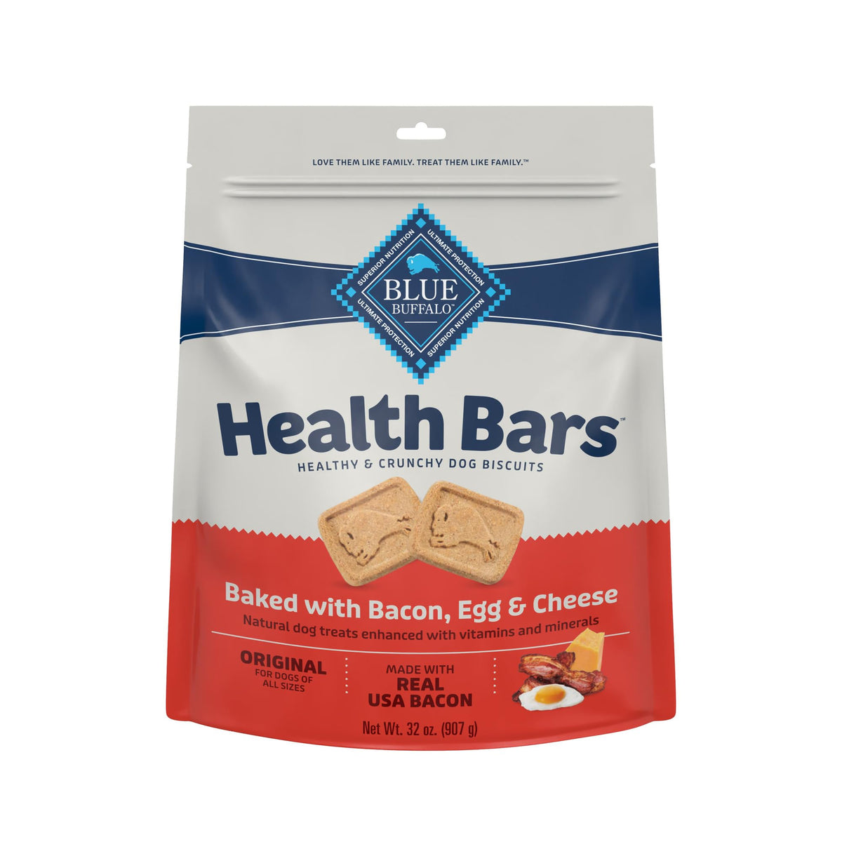 Blue Buffalo Health Bars Mini tocino: premio sabroso para entrenamiento diario.