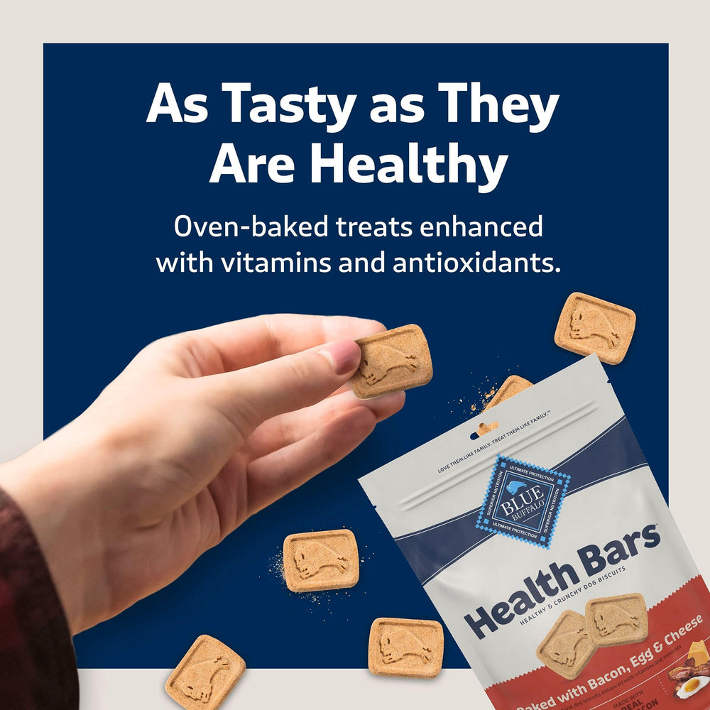 Blue Buffalo Health Bars Omega y Vitaminas, apoyo diario de nutrientes.