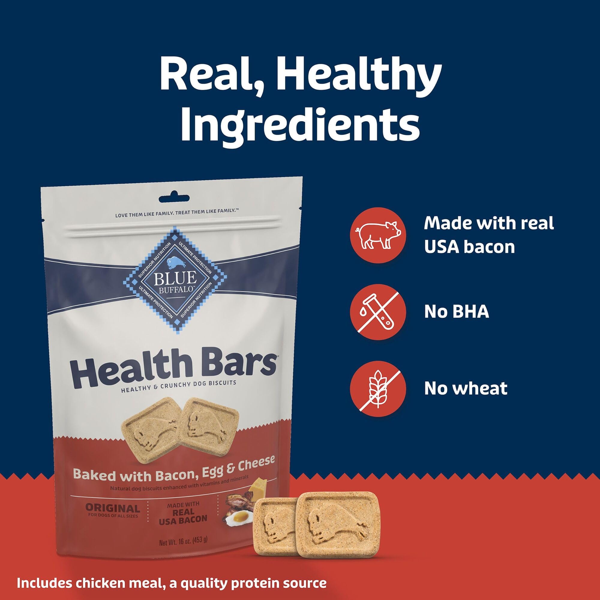 Blue Buffalo Health Bars: sin conservantes artificiales como BHA.