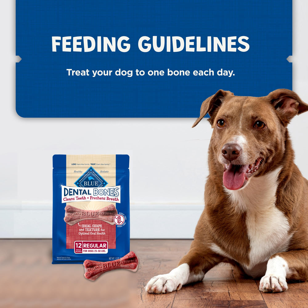 Blue Buffalo huesos dentales, tamaño regular para perros de 25 a 50 libras