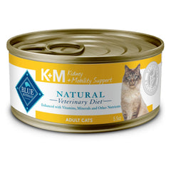 Blue Buffalo KM: latas de 5.5 oz en paquete de 24, dieta renal para gatos.