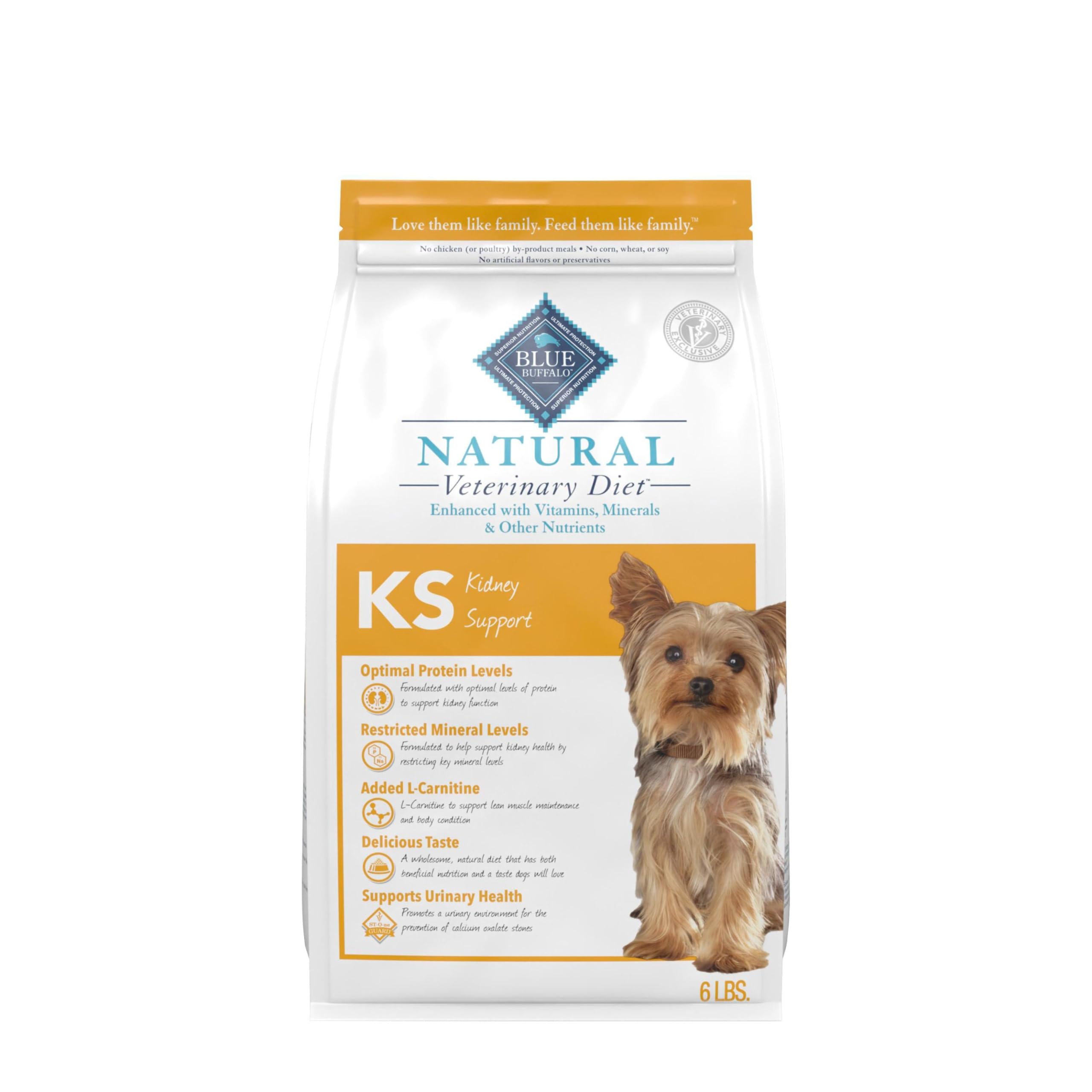 Blue Buffalo KS dieta renal: alimento seco con pollo real para perros