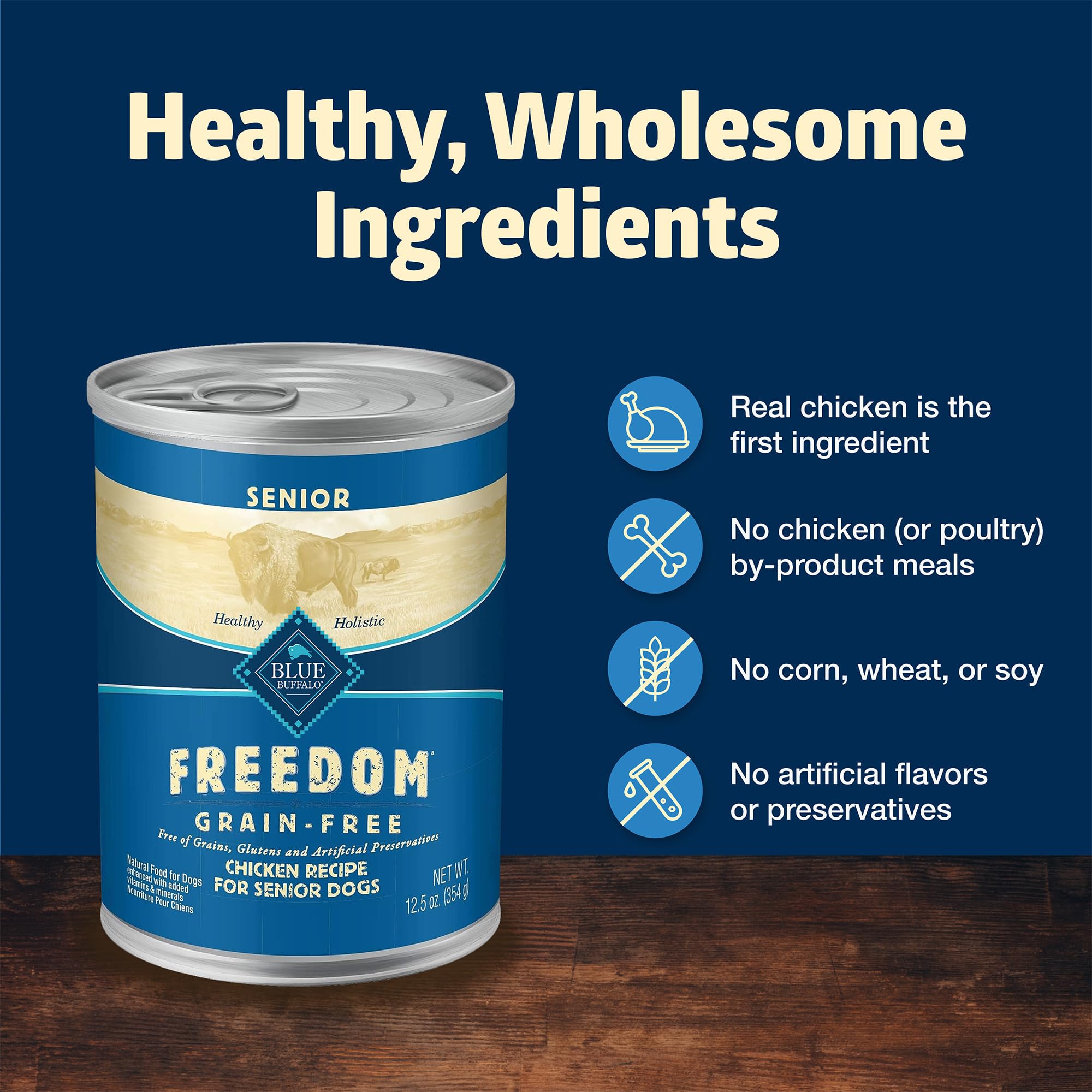 Blue Buffalo Freedom no utiliza subproductos de pollo en su fórmula