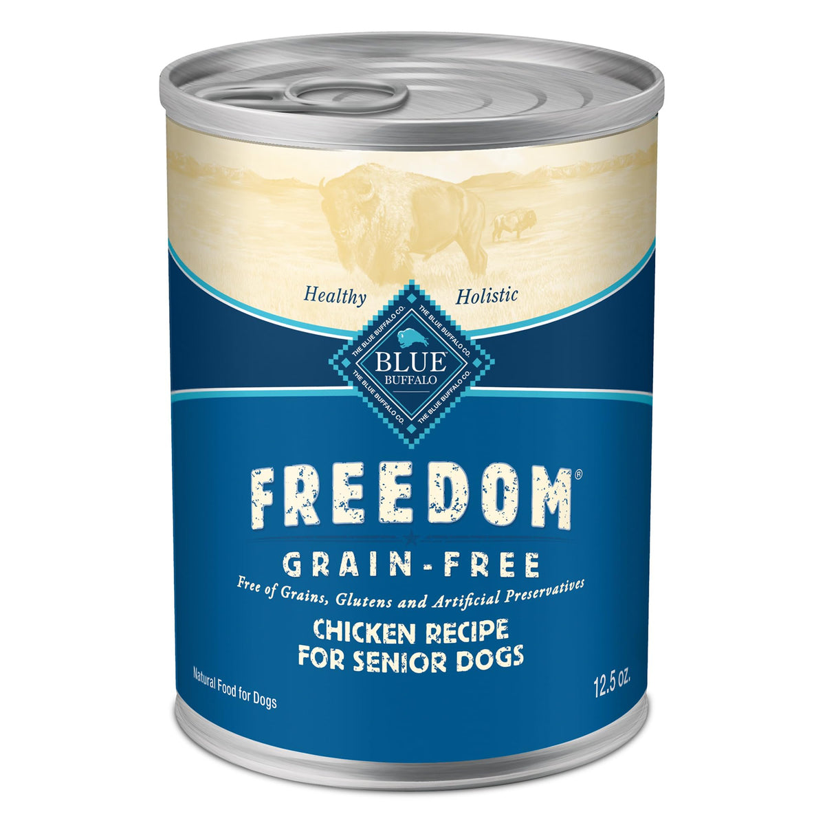 Blue Buffalo Freedom Senior lata 12,5 oz con pollo real como ingrediente principal