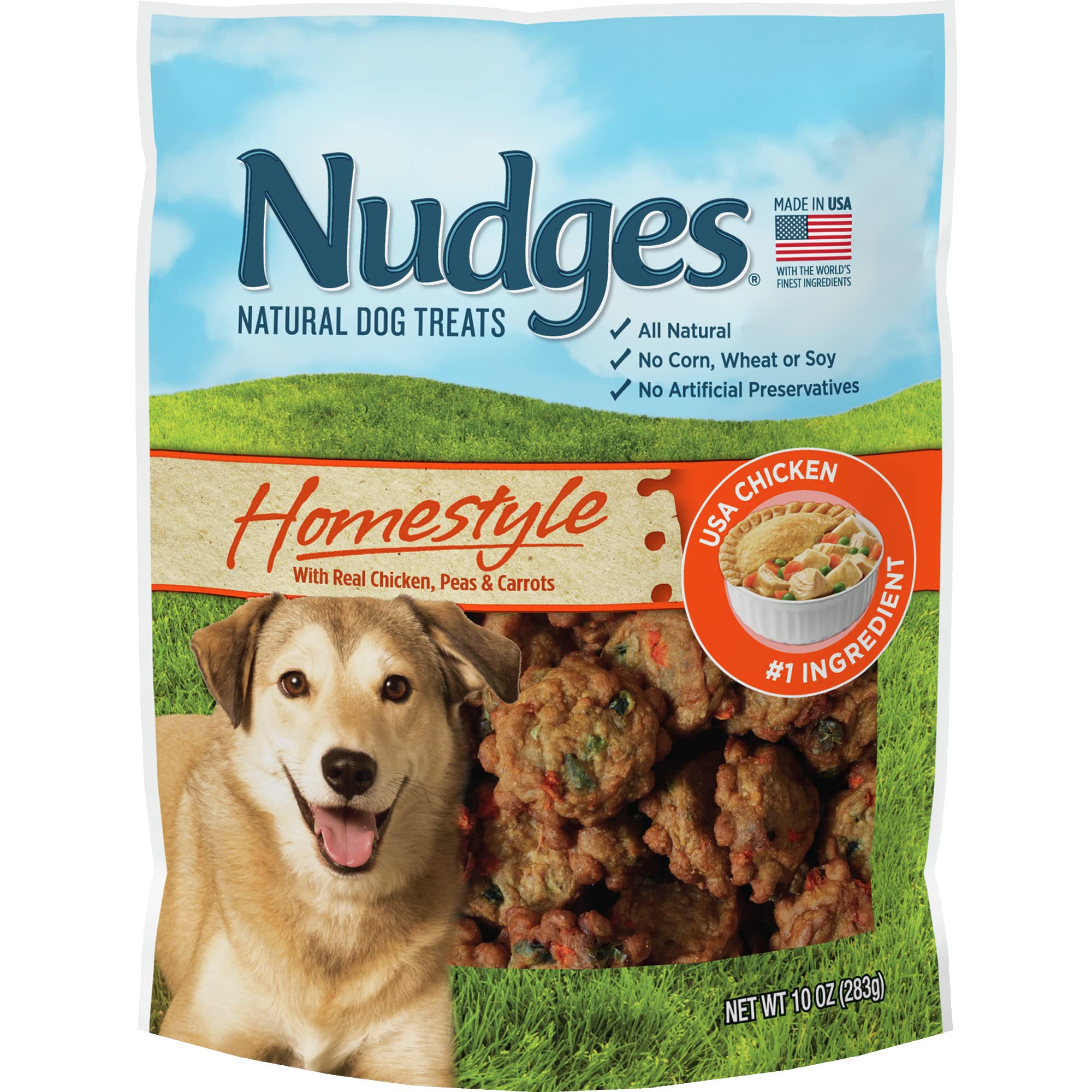 Nudges Blue Buffalo empaque de 10 oz con pollo, perfecto como recompensa diaria