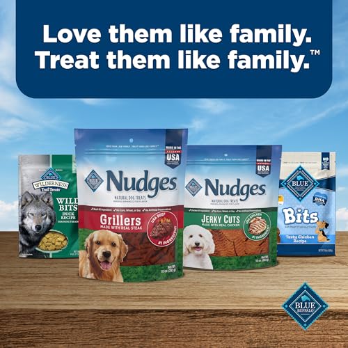 Blue Buffalo Nudges Grillers calidad de la marca en cada bocado.