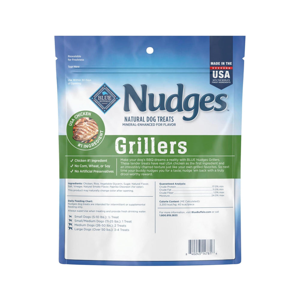 Nudges Grillers ofrece textura tierna para morder fácilmente durante el juego diario.
