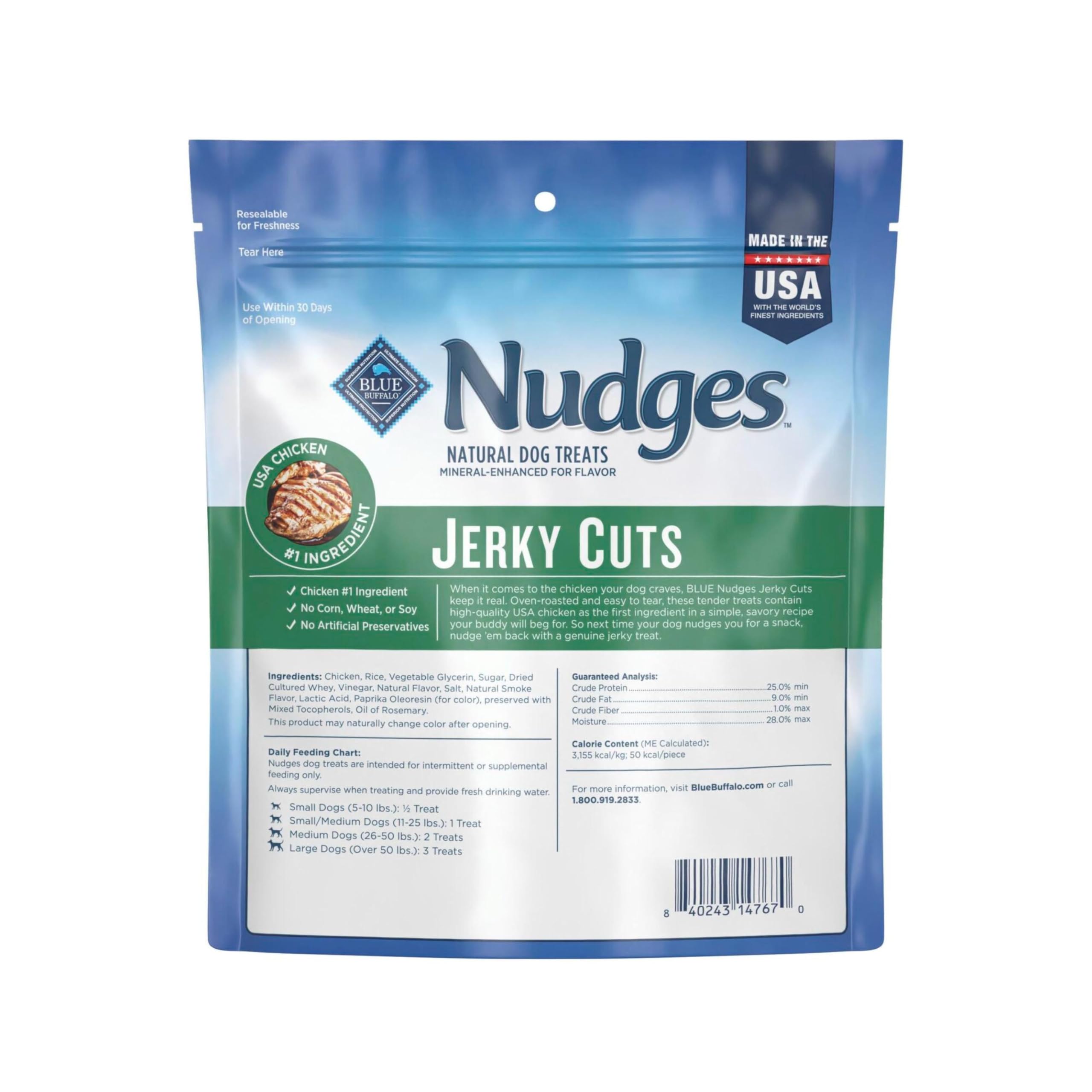 Blue Buffalo Nudges: sabor real de pollo, ideal para premiar a tu perro