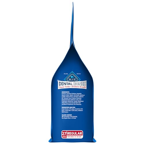 Blue Buffalo Hueso Dental Regular, paquete valor para cuidado dental diario.